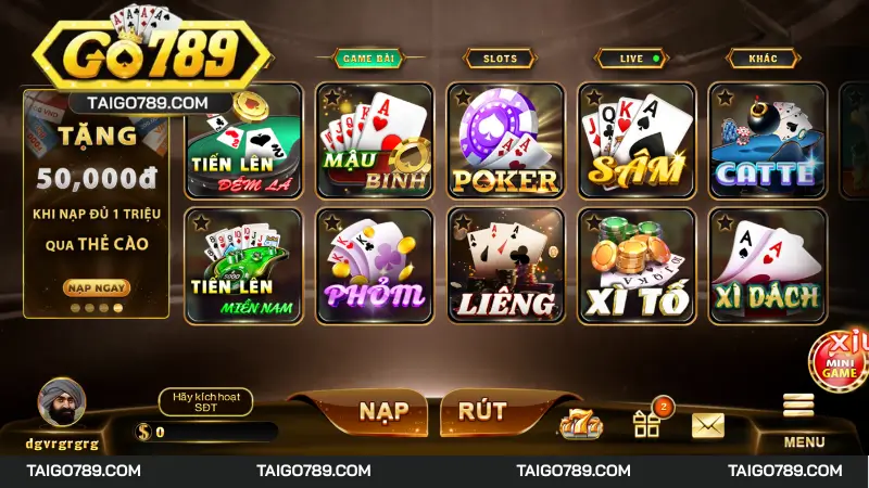 Giới thiệu sơ lược về game bài Go789