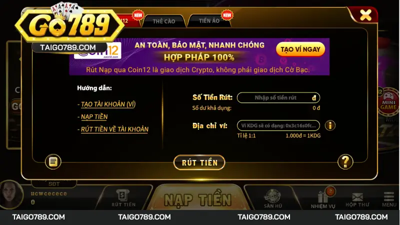 Điểm nổi bật của của cổng game Go789