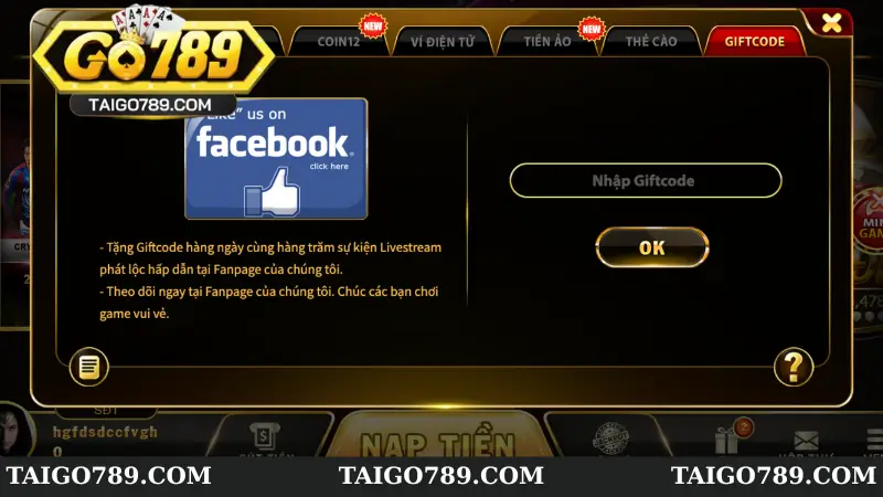 Hướng dẫn cách nhận giftcode Go789 cho người mới